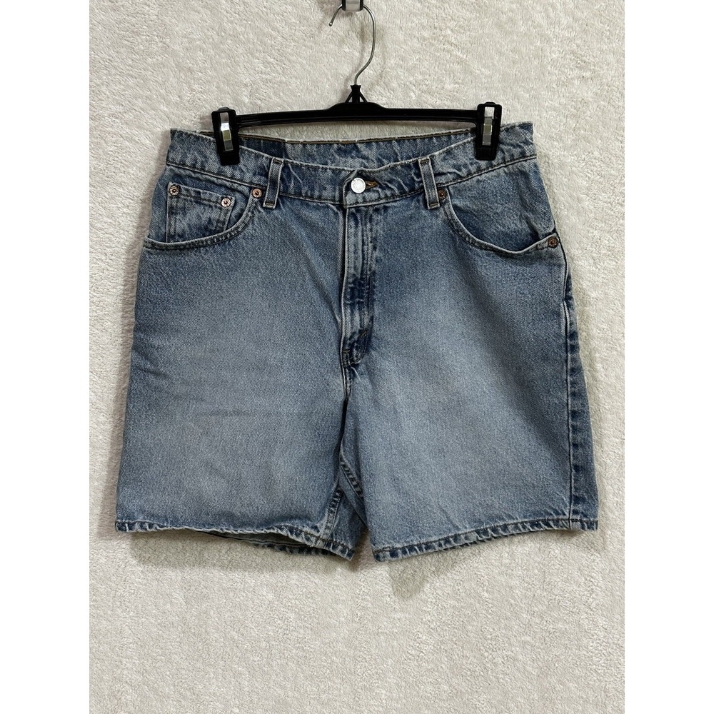 Vintage Levis Jean Shorts‎ Womens Size 12 Reg Med Wash 90's  Denim Jorts USA